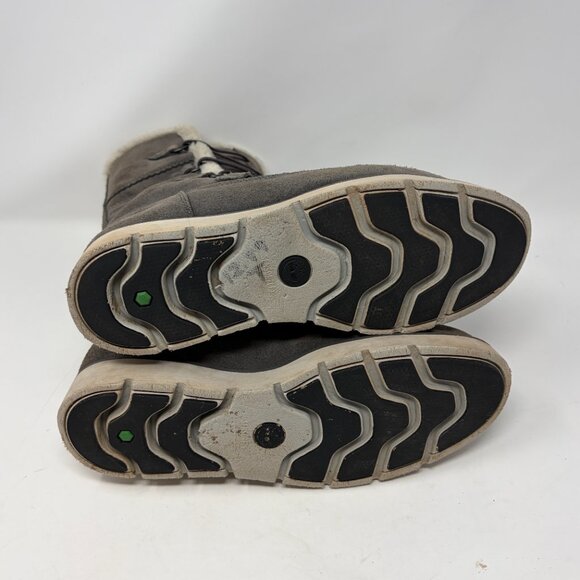 Timberland women's Kenniston Muk Tall winter boots 9.5 grey suede faux fur - Picture 10 of 13